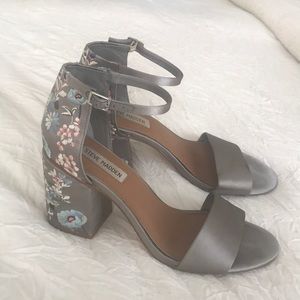 Steve Madden Embroidered Heels